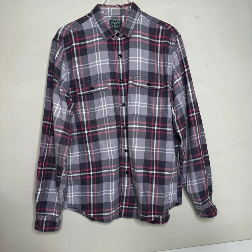J CREW SPORTING GOODS FLANNEL SHIRT